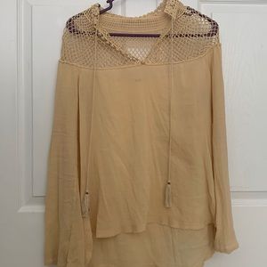 Free People crochet boho top